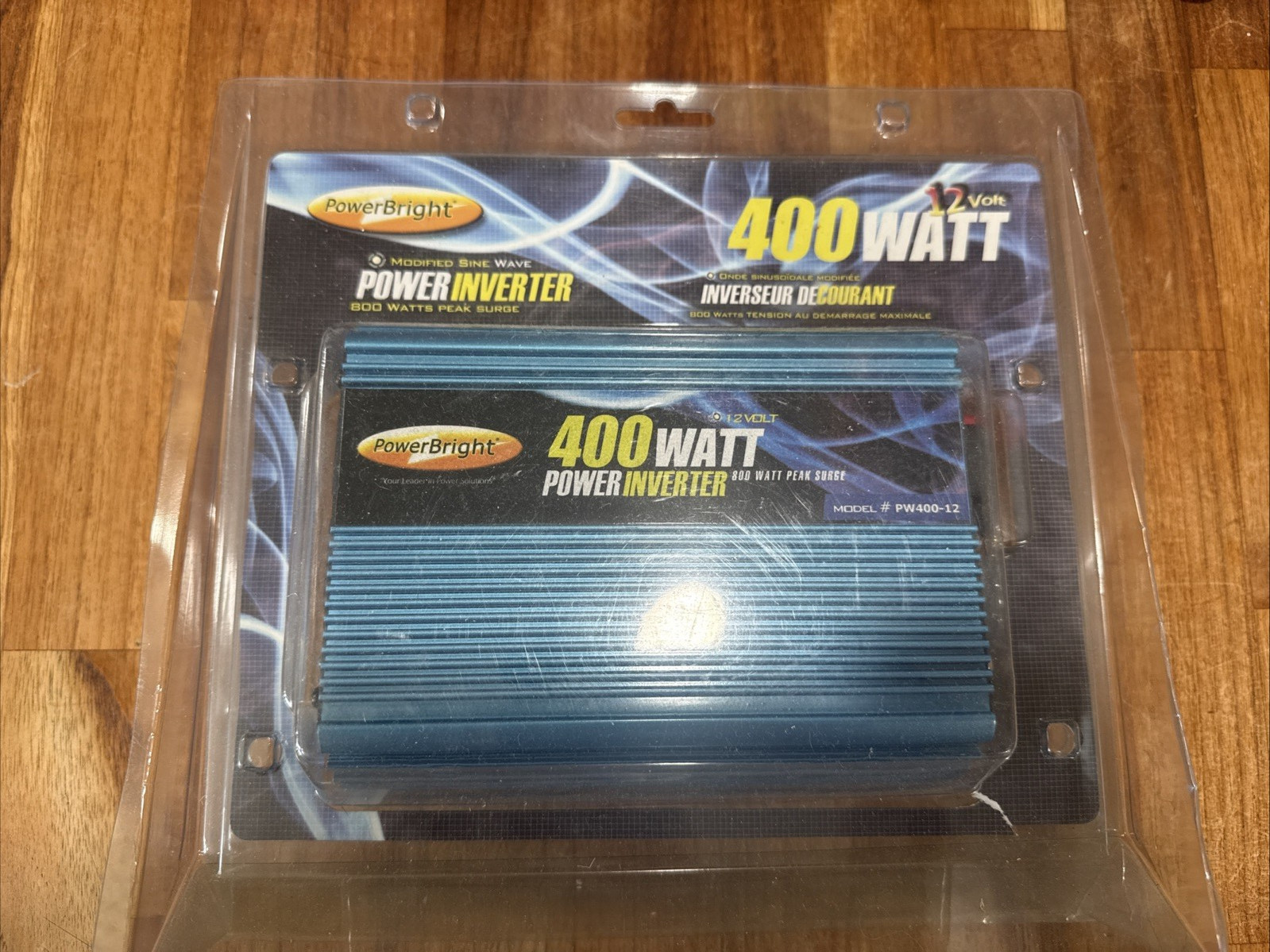 PowerBright 12-Volt 400-Watt Continuous Modified Sine Wave Inverter PW400-12 NEW
