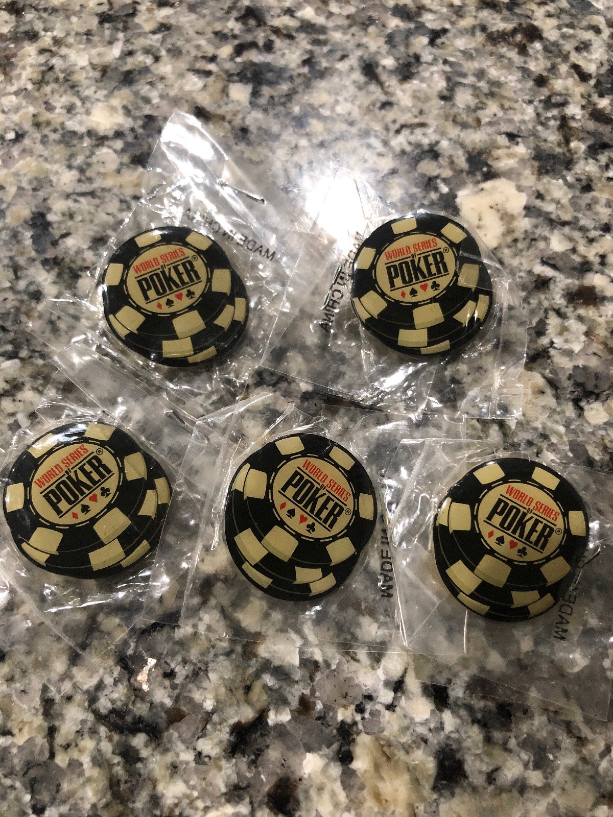 WSOP World Series of Poker Collector Pin -Original Logo Pin. Lot Of 5