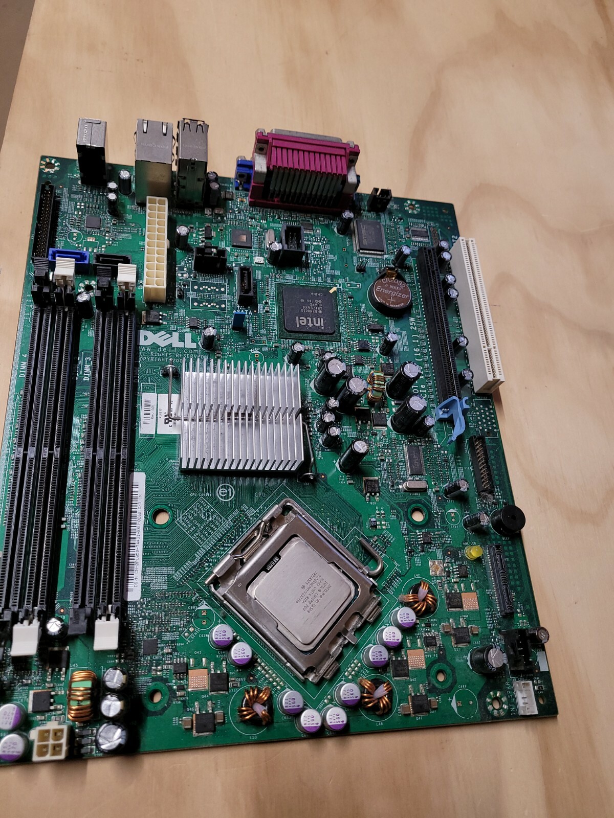 DELL 0PU052 PU052 MOTHERBOARD FOR OPTIPLEX 755 SFF W/ SLA9X 2.33ghz CPU USED