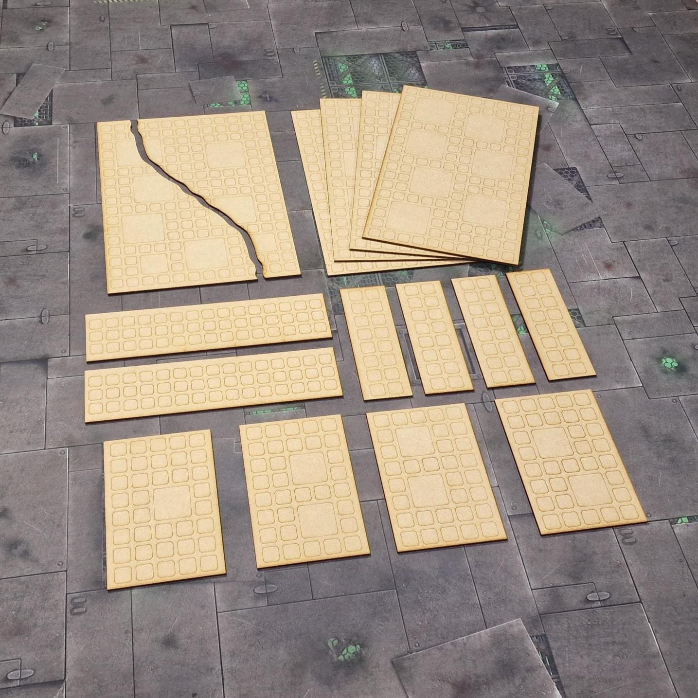 Modular Area Terrain Pack - 11th Edition Compatible - 16 Piece Templates