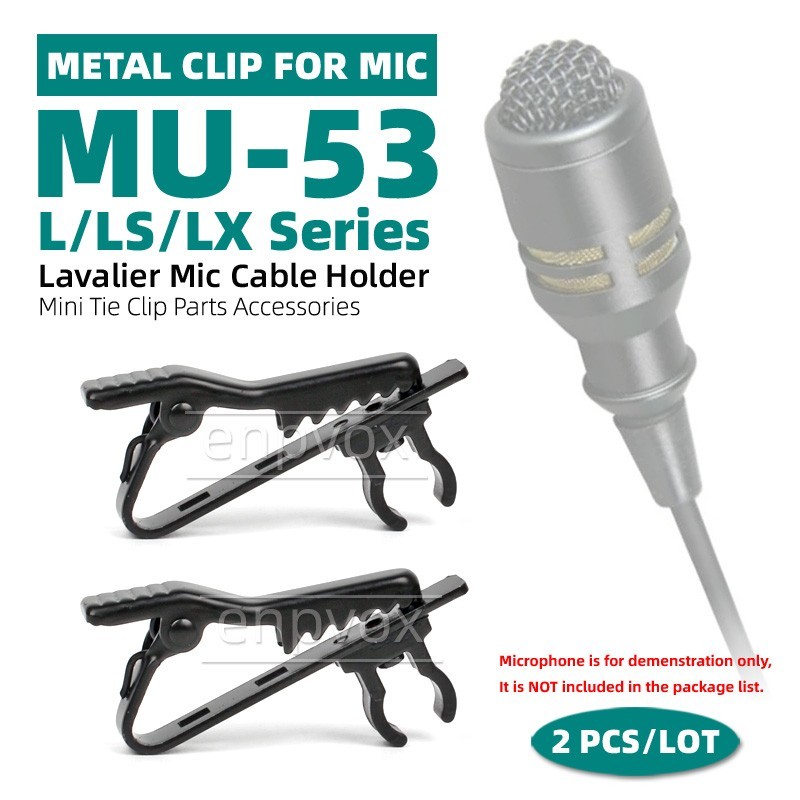 FOR MIPRO MU-53L MU-53LX LS MIC LAVALIER TIE CLIP MICROPHONE CLAMP HOLDER MOUNT