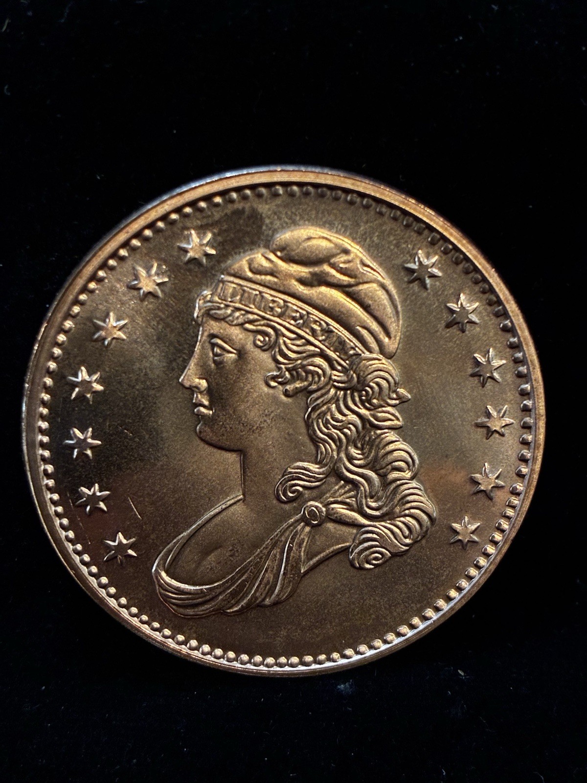 1 oz Draped Bust Copper Round .999 AVDP Fine Copper BU