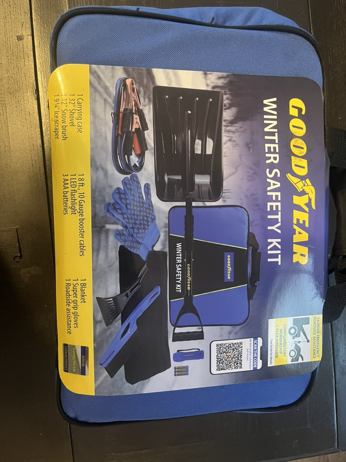 Goodyear  Winter Safety Kit With Jumping Cables All Seasons Road Emergency New