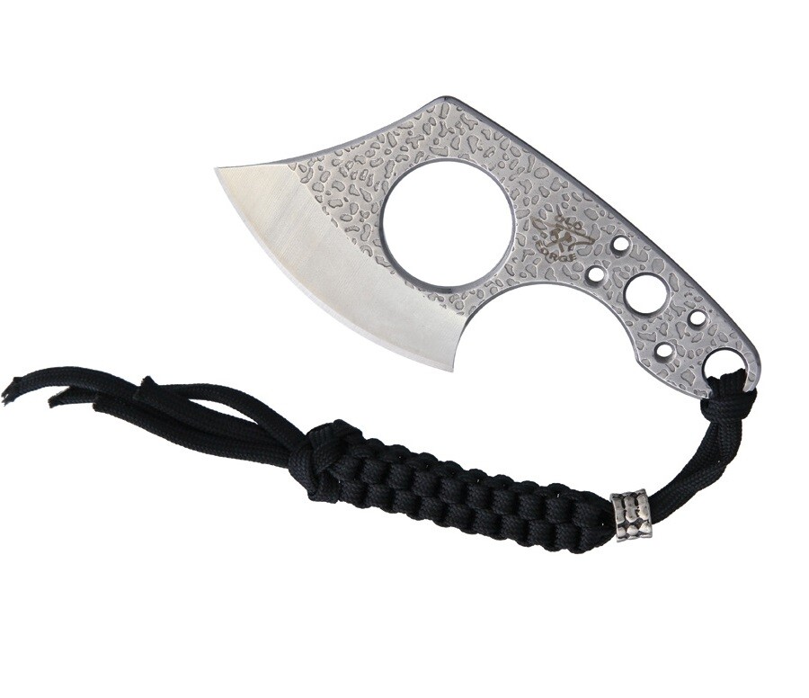 Old Forge Cleaver Knife Small Chopper Ulu and Sheath