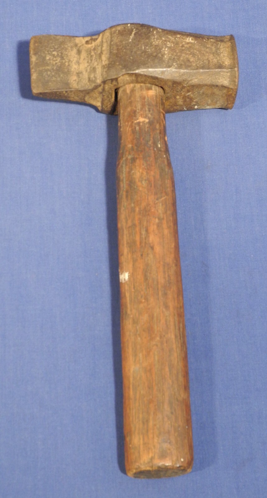 Vintage Antique Civil War Era Hand Forged Hammer with Wooden Handle 10-1/4"