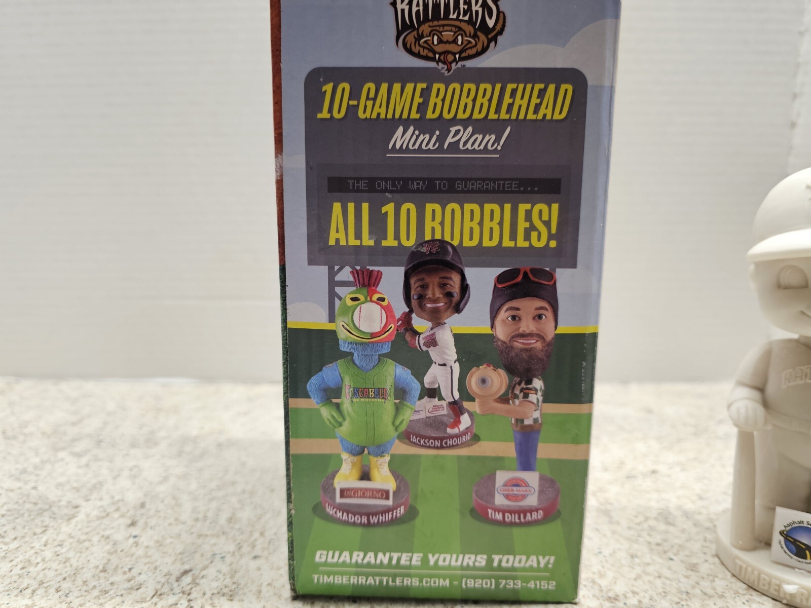Paint Your Own Bobbleboy Timber Rattlers 2023 SGA Bobblehead