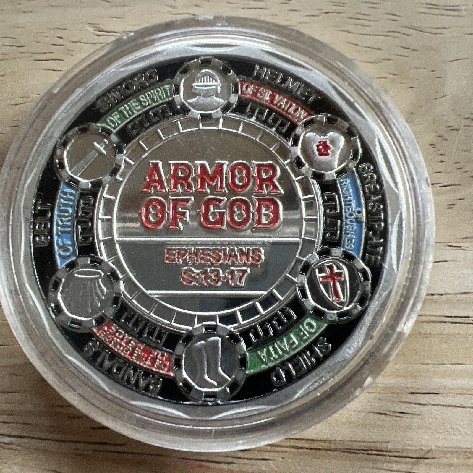 Armor of God Templar Challenge Put on the Full Armor of God Pray Always Coin