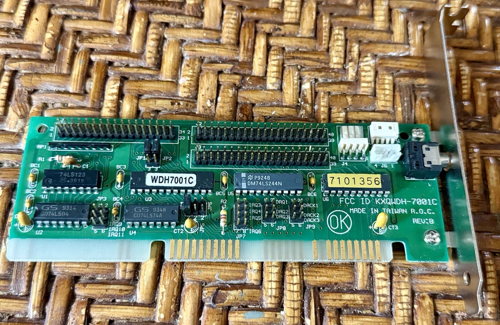 Compro ACS CD-ROM KXQWDH-7001C Jumper Controller Card Vintage WDH7001C 7101356