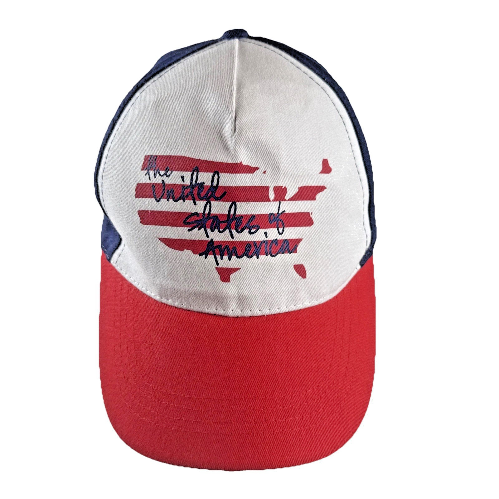 The United States of America Red White Blue Hat Cap  Hook Loop Cotton Gertex