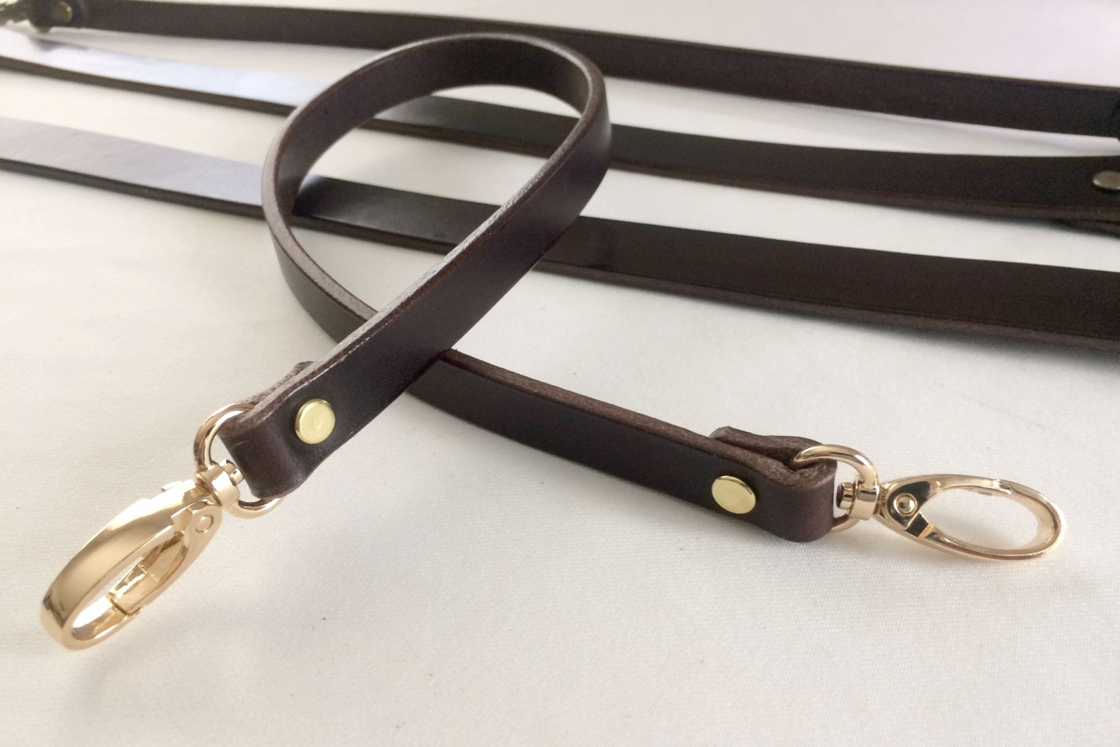 5/8" Chocolate Dark Brown Leather Bag Handle Purse Replacement Strap - 18 inches
