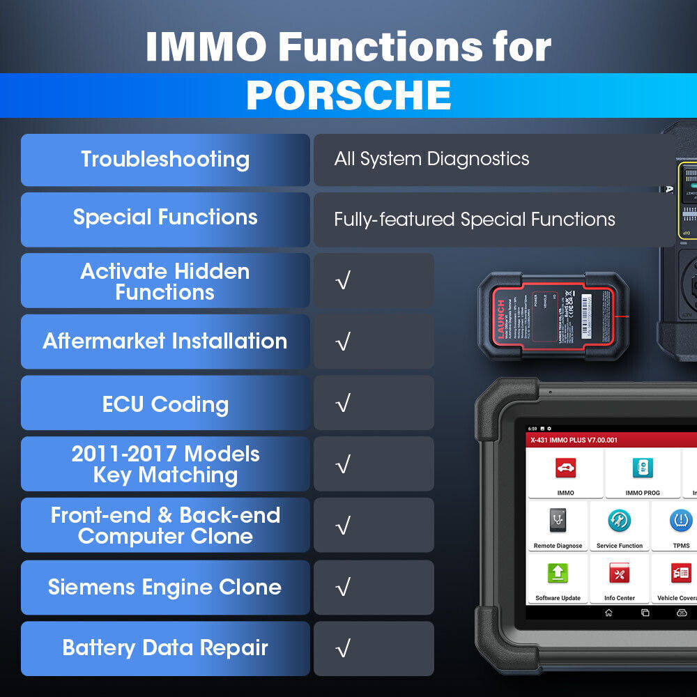 2025 Launch X431 IMMO PLUS PAD VII ECU Programming All System Diagnostic Scanner