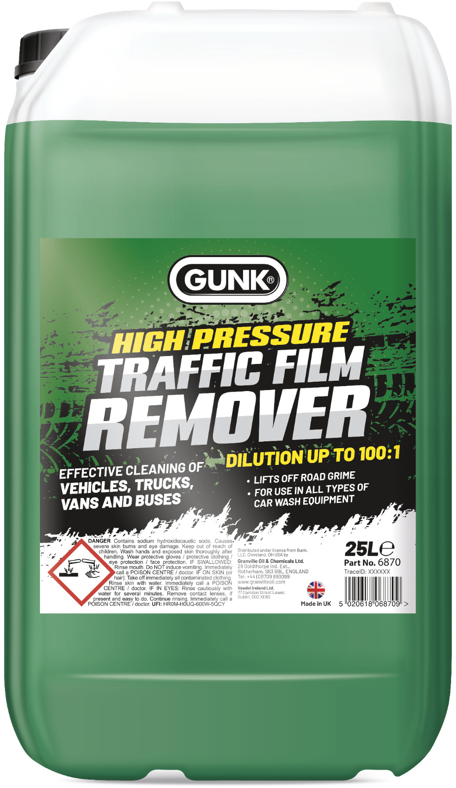 25L Traffic Film Remover Gunk TFR Top Rated Product FAST AND FREE 6870