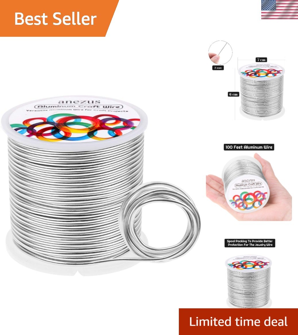 Sculpting with Elegance: 12 Gauge Aluminum Wire 100 Feet for Art Projects