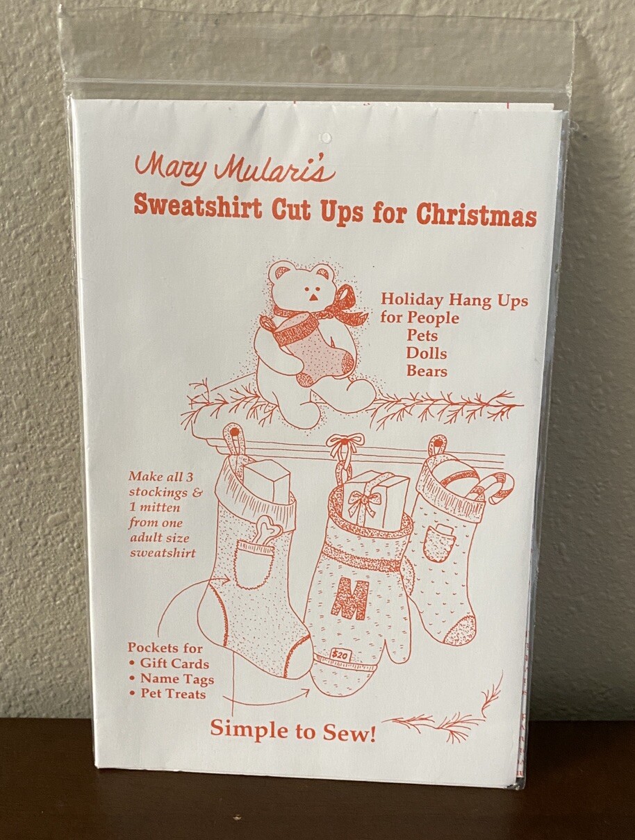 Sweatshirt Cut Ups For Christmas Pockets Make 3 Stockings From 1 Sweatshirt