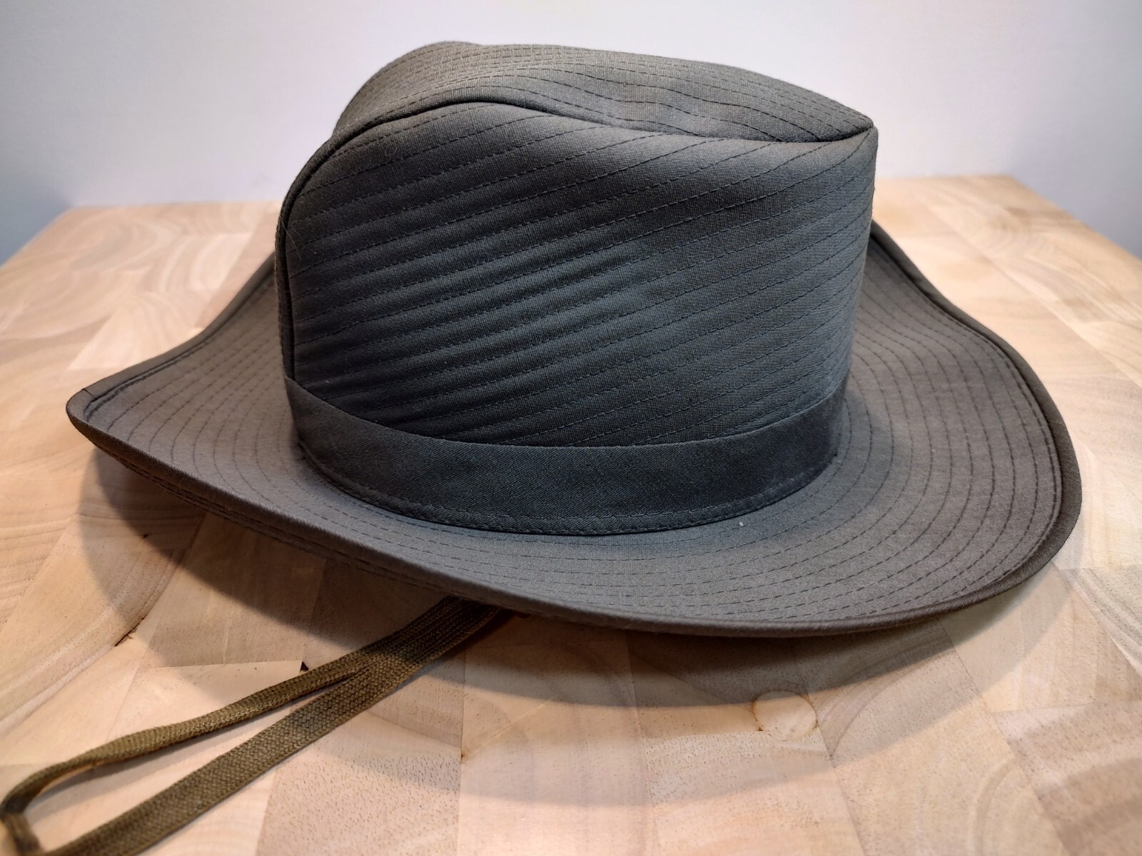 LL Bean Aussie Safari Fishing HAT Bug net holder Sz 7 Discontinued Model Vintage