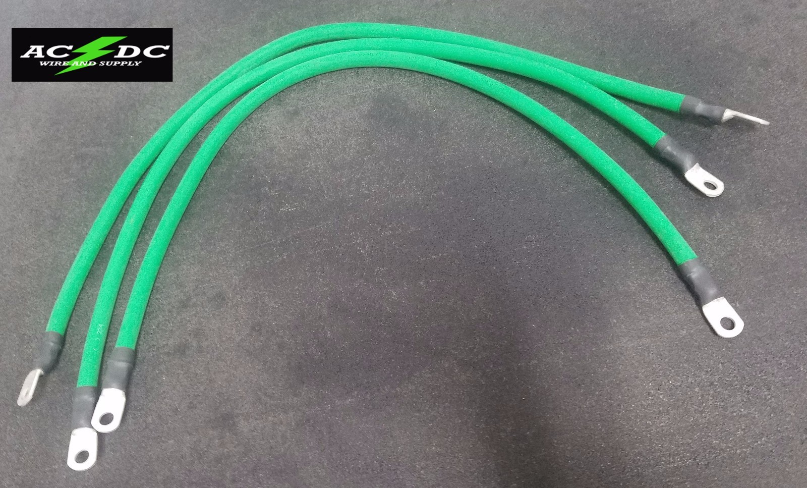 Club Car Precedent Golf Cart -Battery Cable Set 4 GAUGE  (3 - 26" GREEN)