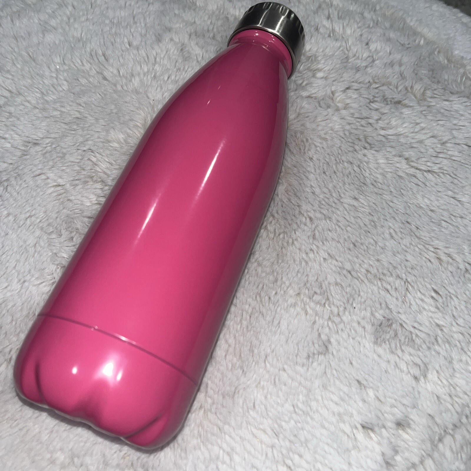 Benefit Makeup Water Bottle Pink Metal