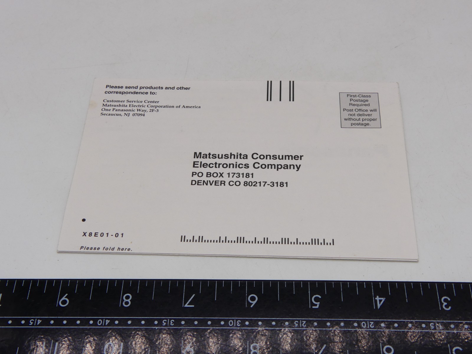 1995 Panasonic 3DO Software Registration Card Only Game Insert Matsushita