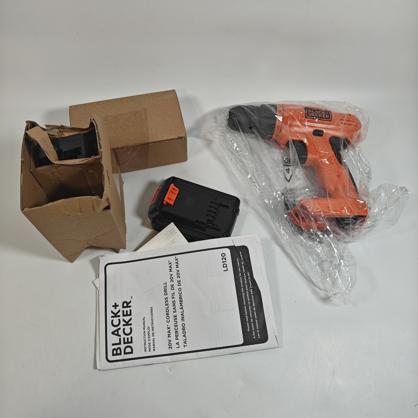 BLACK+DECKER 20V MAX* POWERCONNECT Cordless Drill Driver Kit (BDC120VA100)