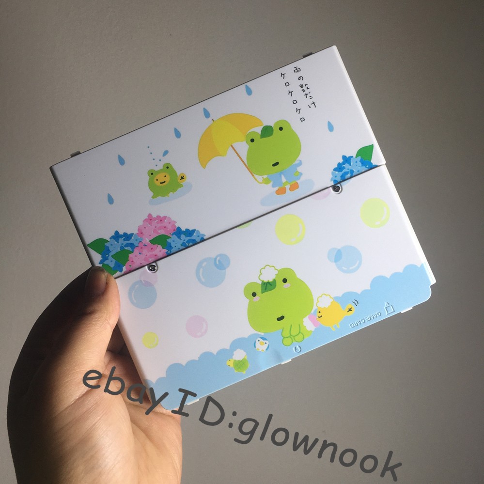 Replacement Housing Shell for Nintendo New 3DS - Cute Frog Rain & Bubble Cover