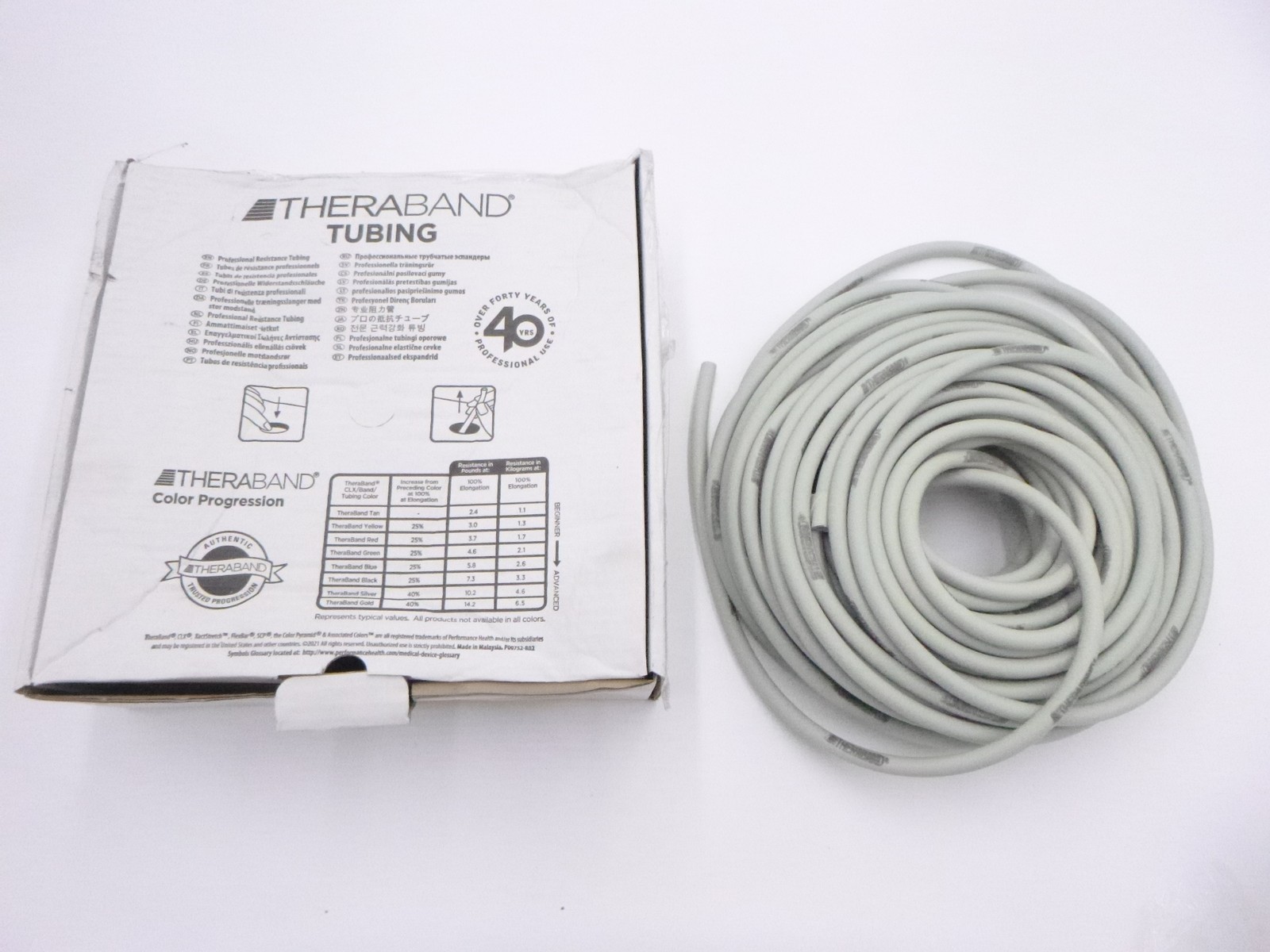 TheraBand Professional Latex Resistance Tubing Tan 100' For Body Exercise Rehab