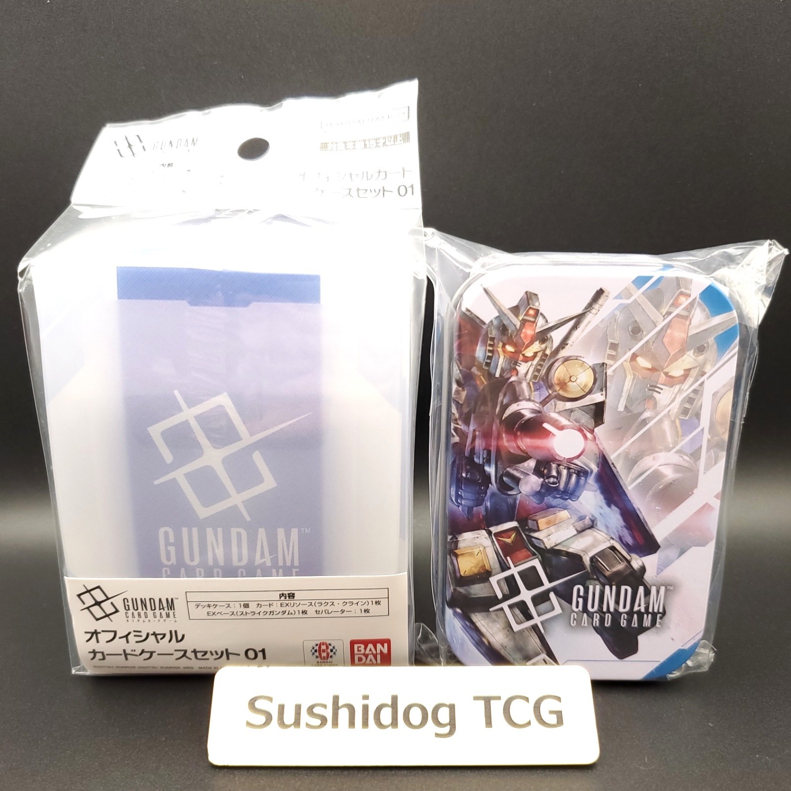Gundam Card Game Official Card Case Set 01 & Damage Counter Dice 01 Japanese