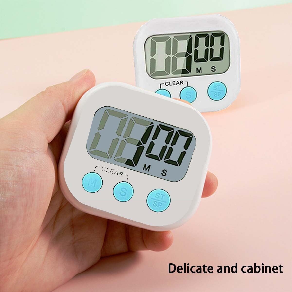 Large LCD Digital Kitchen Cooking Timer Count Down Up Clock Loud Alarm Magnetic
