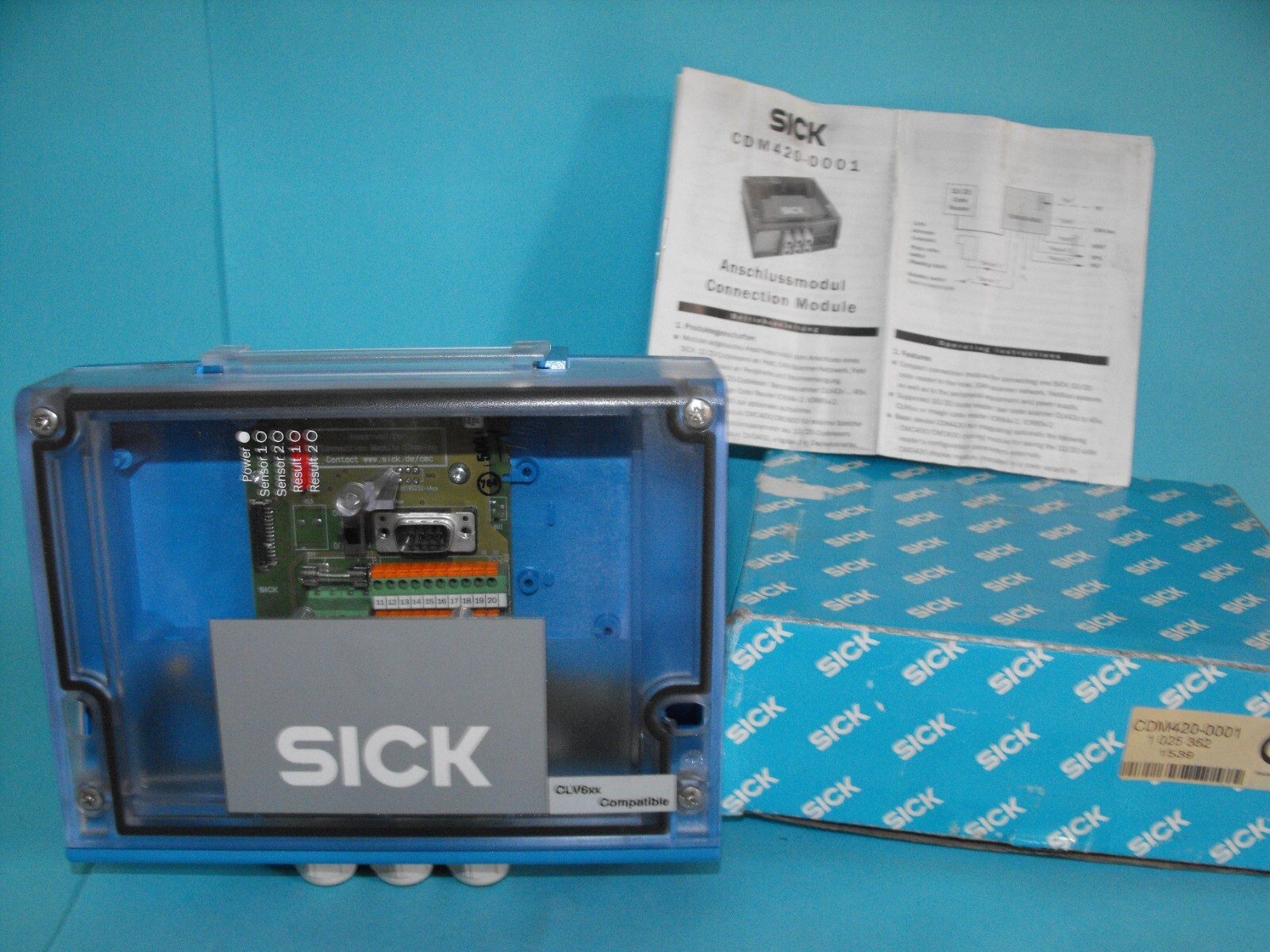 Sick CDM420-0001.Connection device modules.Scanner/RFH and CLV sensors.NEW.