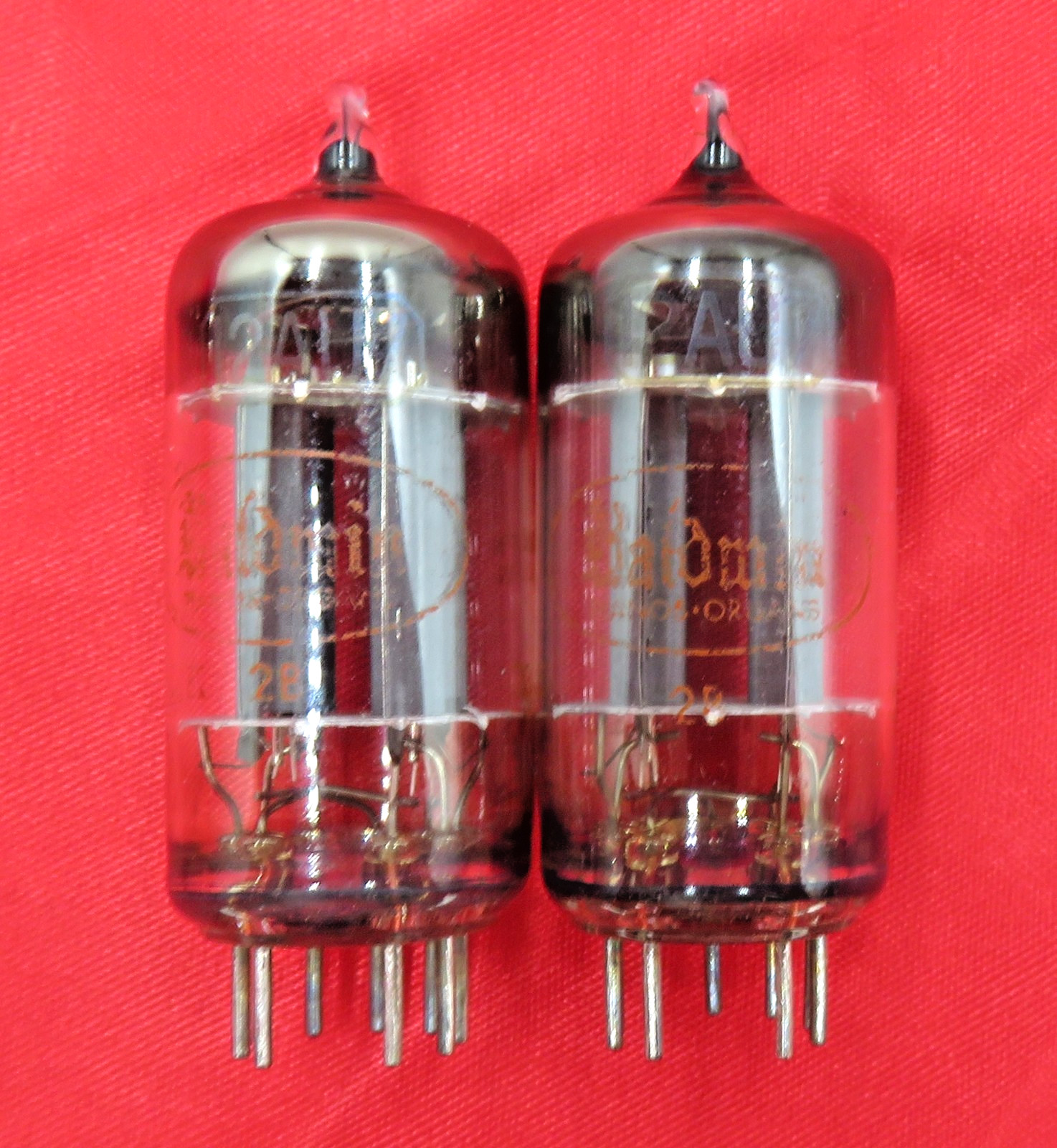1964 Toshiba 12AU7 PLATINUM PLUS Grade Preamp Amp Tubes Matched Pair 95% NOS