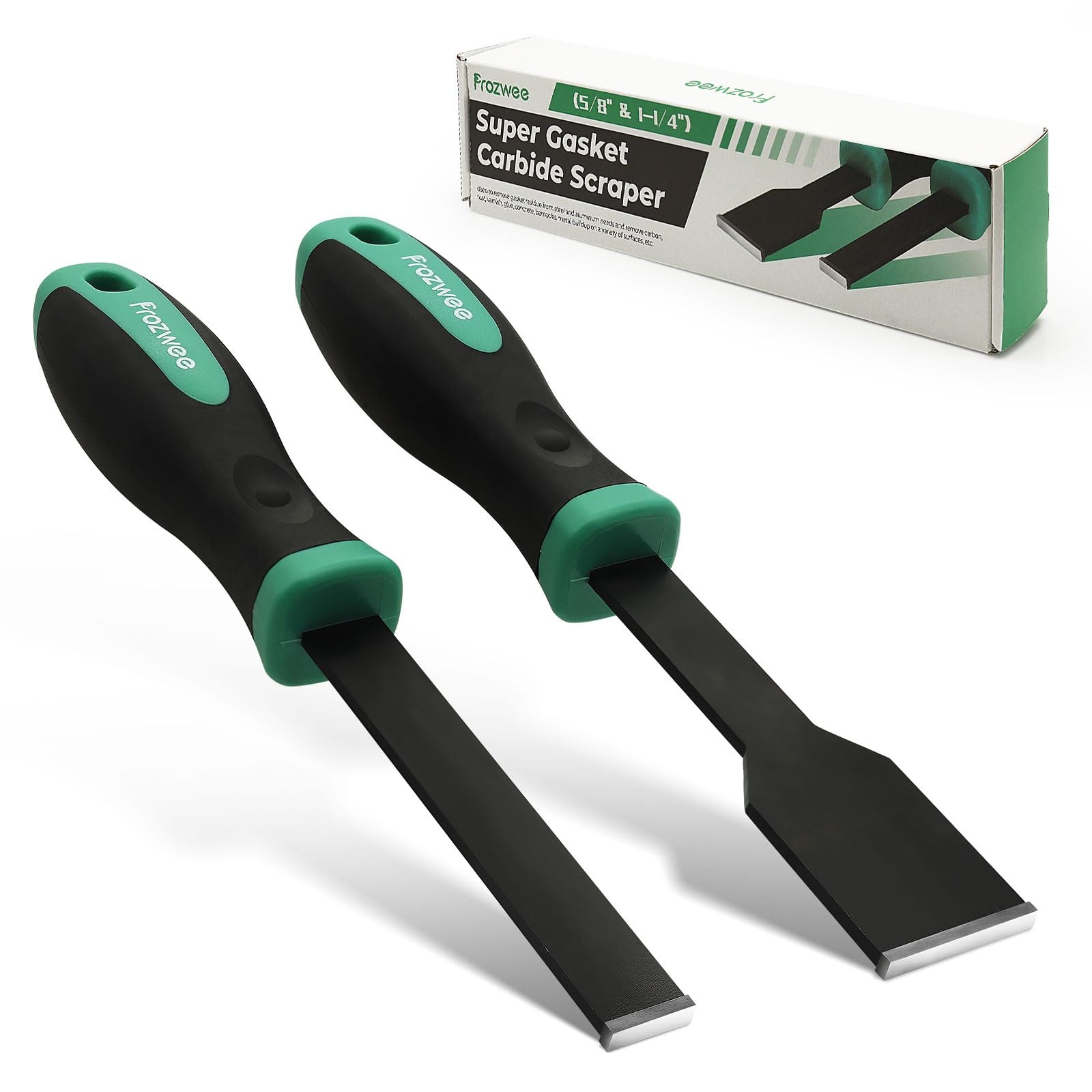 Prozwee 2PCS Carbide Scraper Set(1-1/4 inch & 5/8 inch),Super Gasket Scraper ...