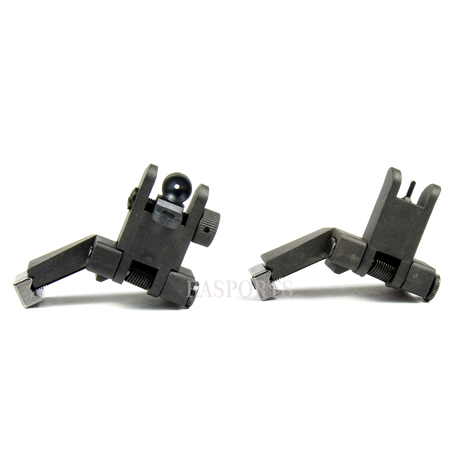 45 Degree Offset Front & Rear Backup Sight Fit Picatinny Weaver Rail