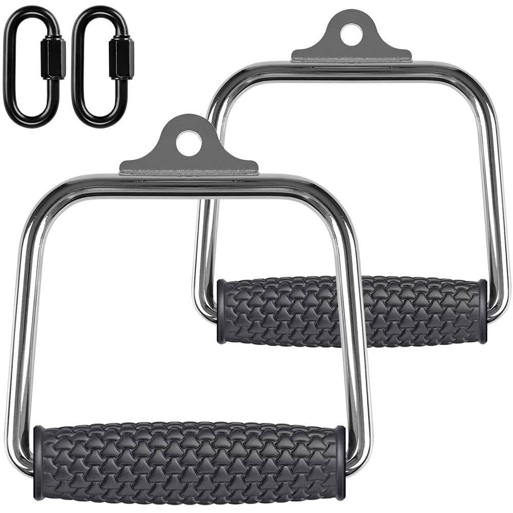 D Handle Cable Attachment, Cable Machine Handles, Heavy Duty D-Handle with No...