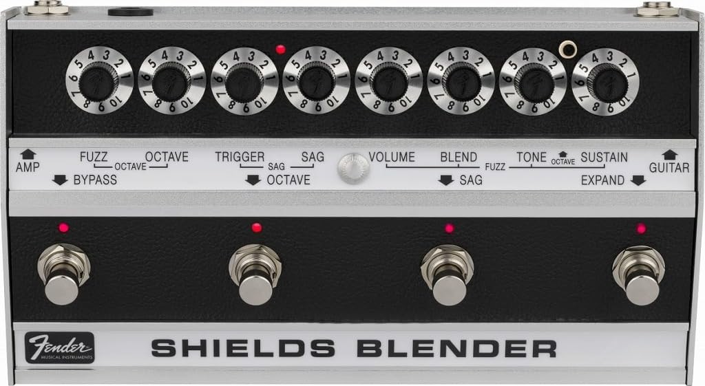 Fender Shields Blender Octave Fuzz Distortion Guitar Effects Pedal New