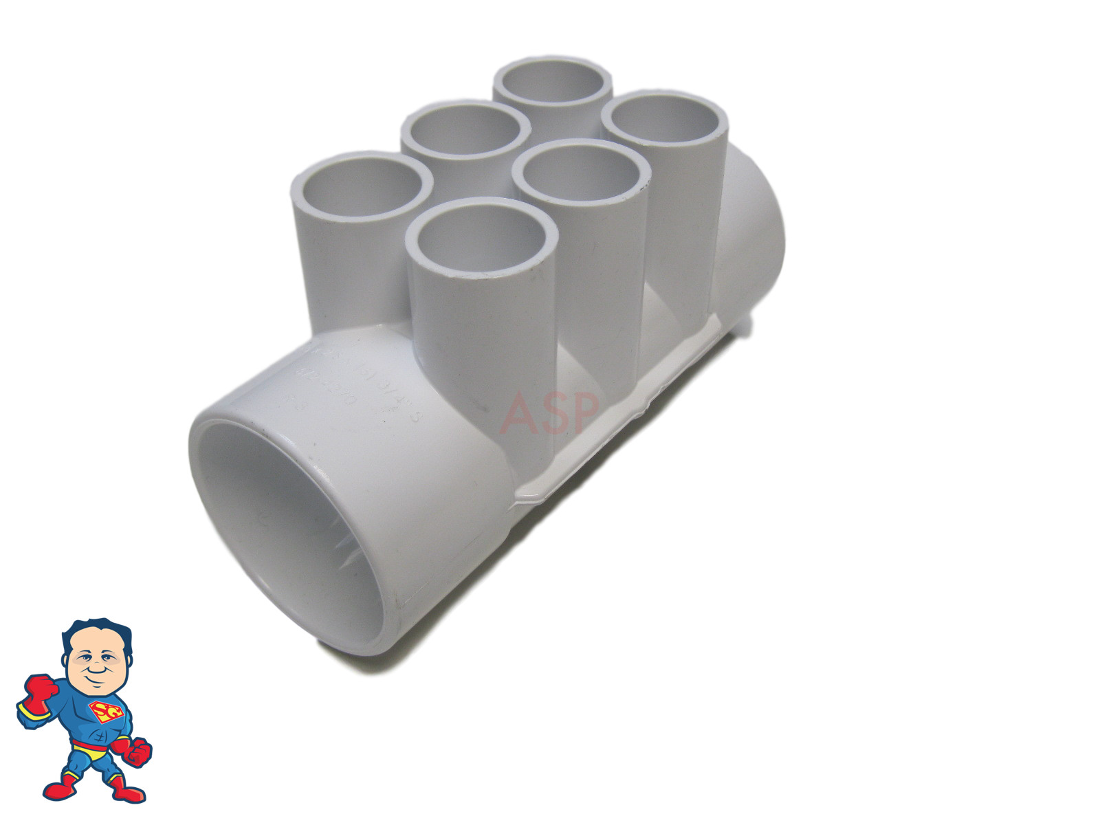 Manifold Water Hot Tub Spa Part 2" Slip X 2" Slip x (6) 3/4" Slip Ports