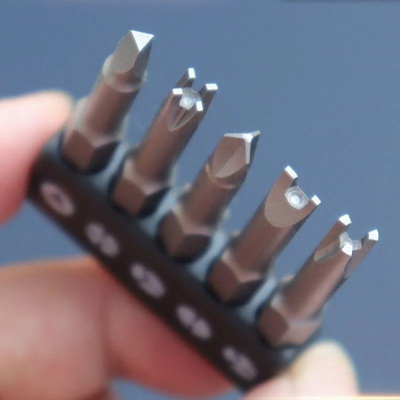 5PCS Special Screwdriver Bits Set 50mm U Y Triangle Inner Cross Tool