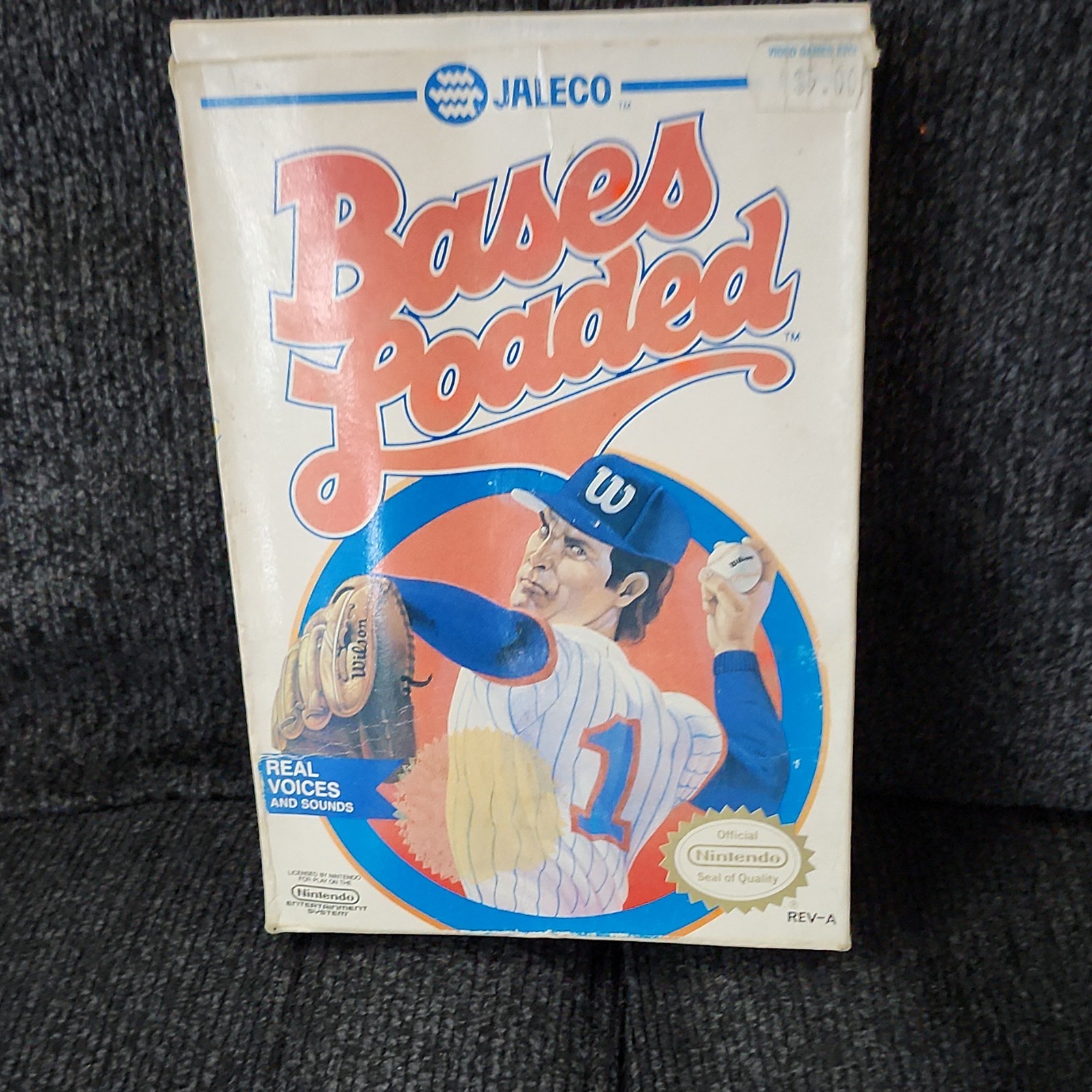 Jaleco Bases Loaded Nintendo NES Original Cartridge w/ Original Box (REV-A)