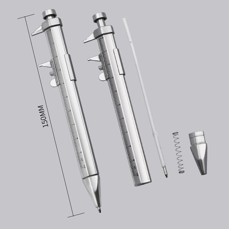 2 in 1 Vernier Caliper & Ballpoint Pen - Precision Tool for Engineers & Students