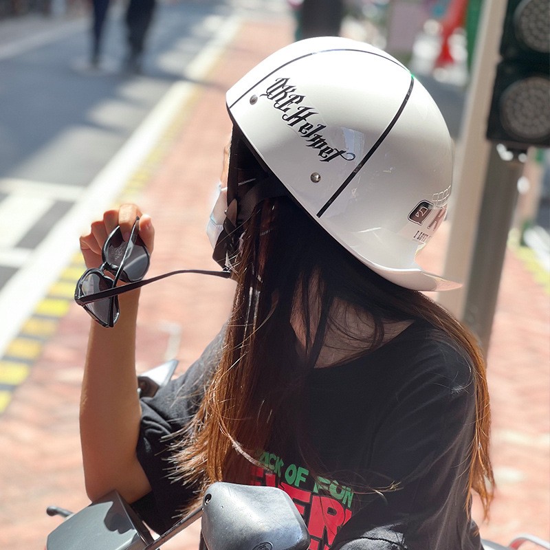 NEW Cute Lightweight Open-Face Skull Cap for Electric Scooter & Moto