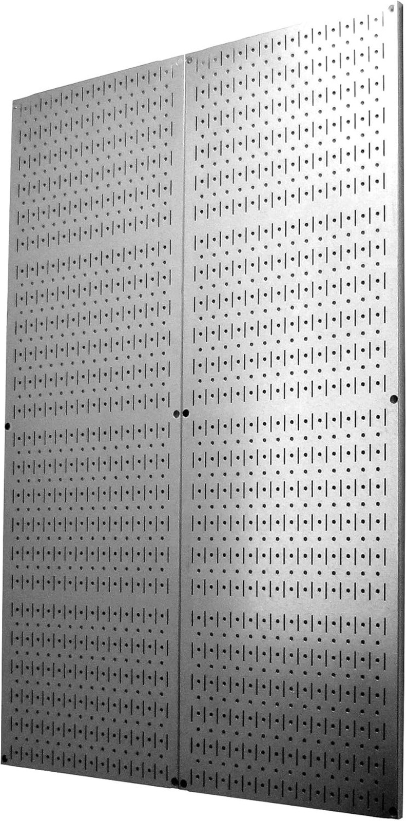 Metal Pegboard Panels - 4ft Wall Mounting Sheets, 2 Pack, 16"x48