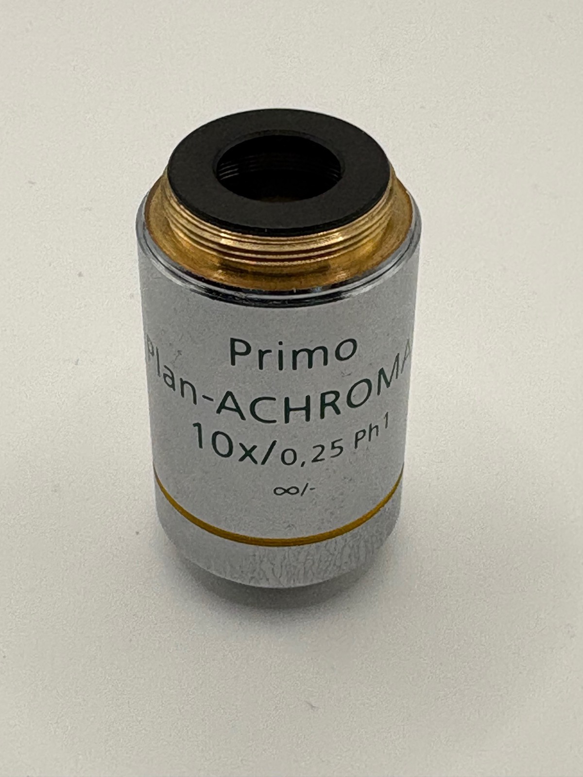 Zeiss Primo Plan-Achromat 10x/0.25 Ph1 Microscope Objective - 415500-1605-0