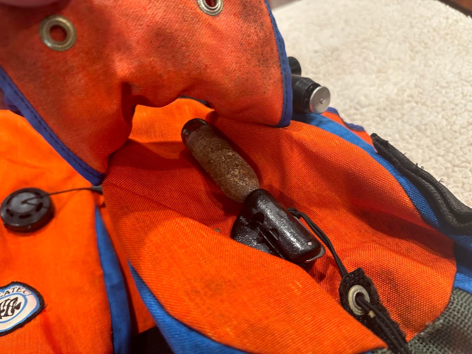 Vintage Seatec Diving Vest Scuba Diving Buoyancy Orange - Medium
