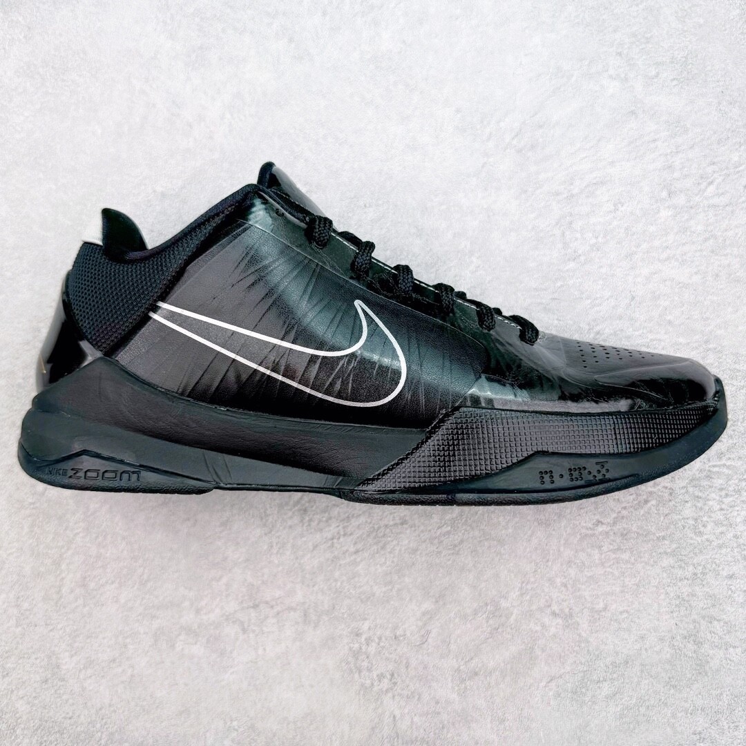 New NK Zoom Kobe V5 2010 “BlackOut” Black 386429-003 Men's Size 7-13