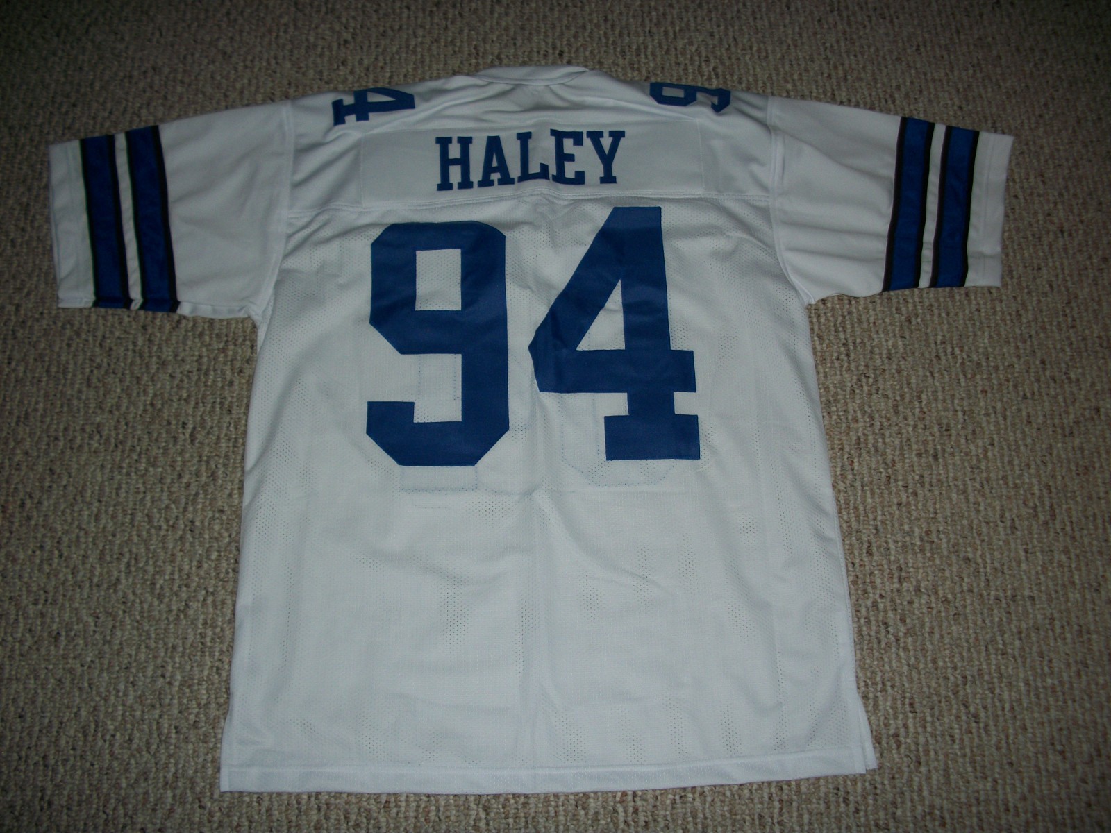 Unsigned CHARLES HALEY Custom Dallas White Sewn New Football Jersey Sizes S-3XL