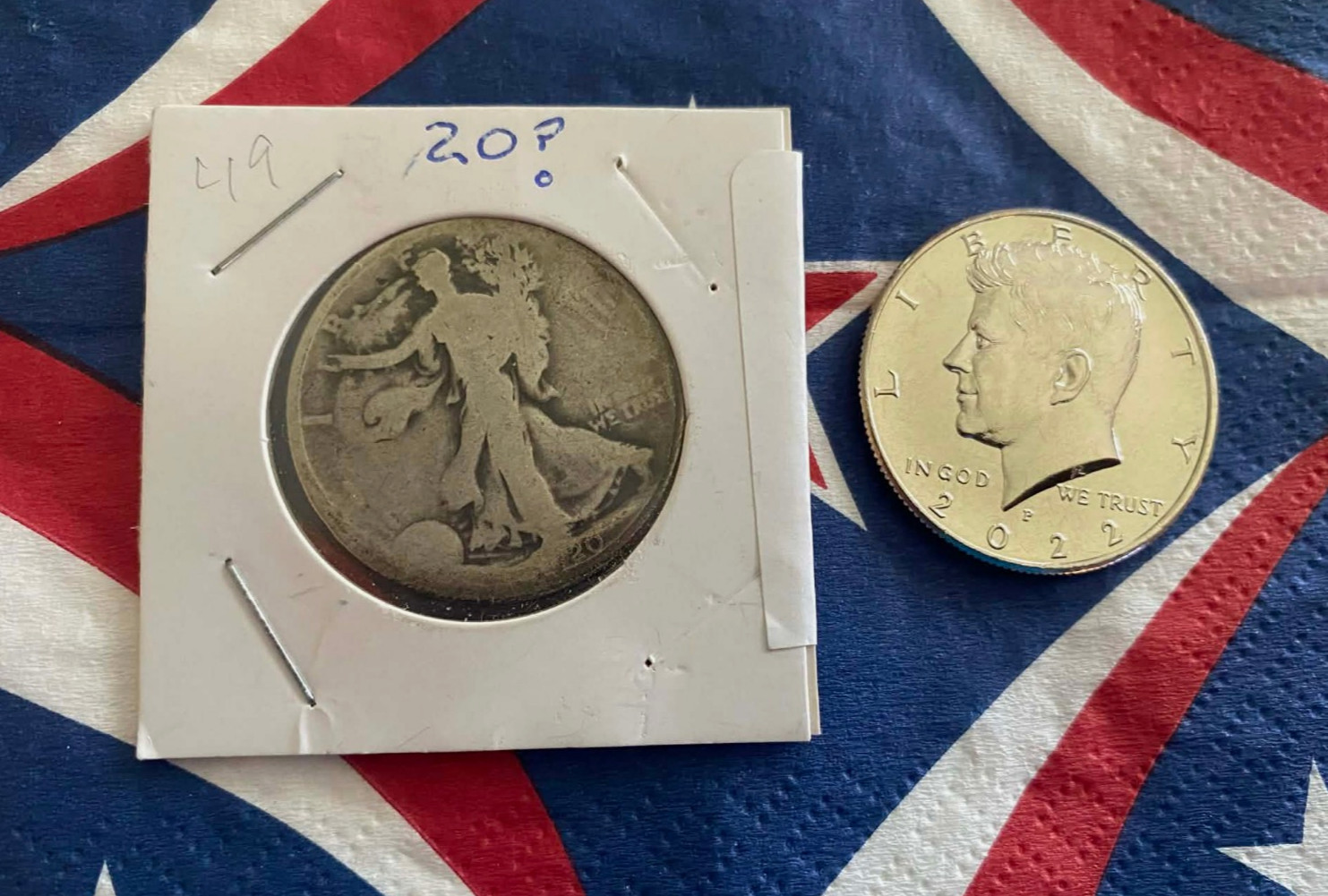 1920 Walking Liberty And a New 2022 Kennedy Half Dollars