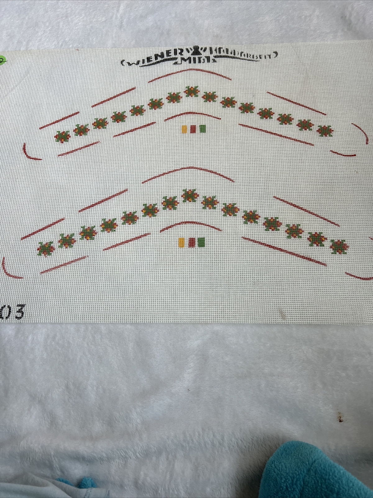 needlepoint canvas handpainted