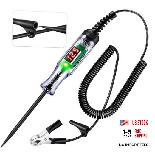 Automotive Test Light with 3-48V LED Digital Voltage Display, Auto 3V-48V