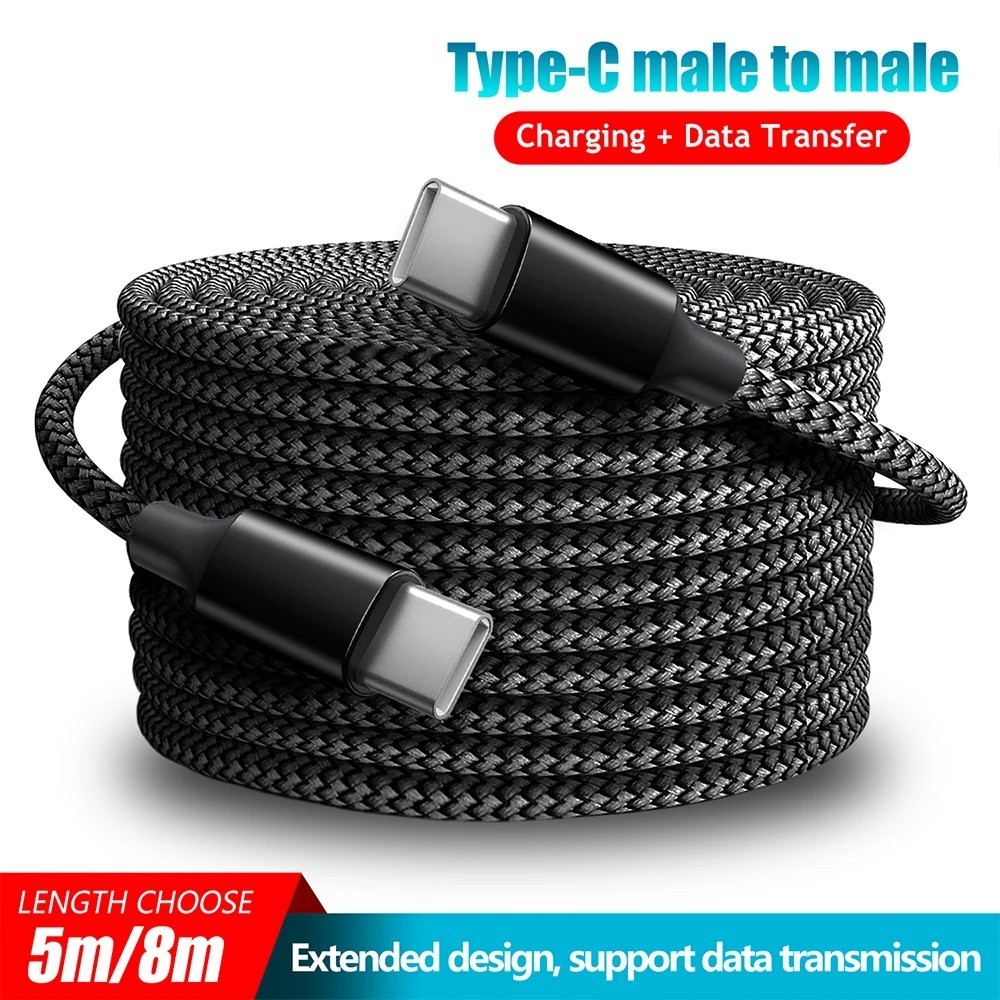 USB C to USB C Charger Cable 3 5 10m Lead 60W Fast Charging Lead For Samsung Xiaomi