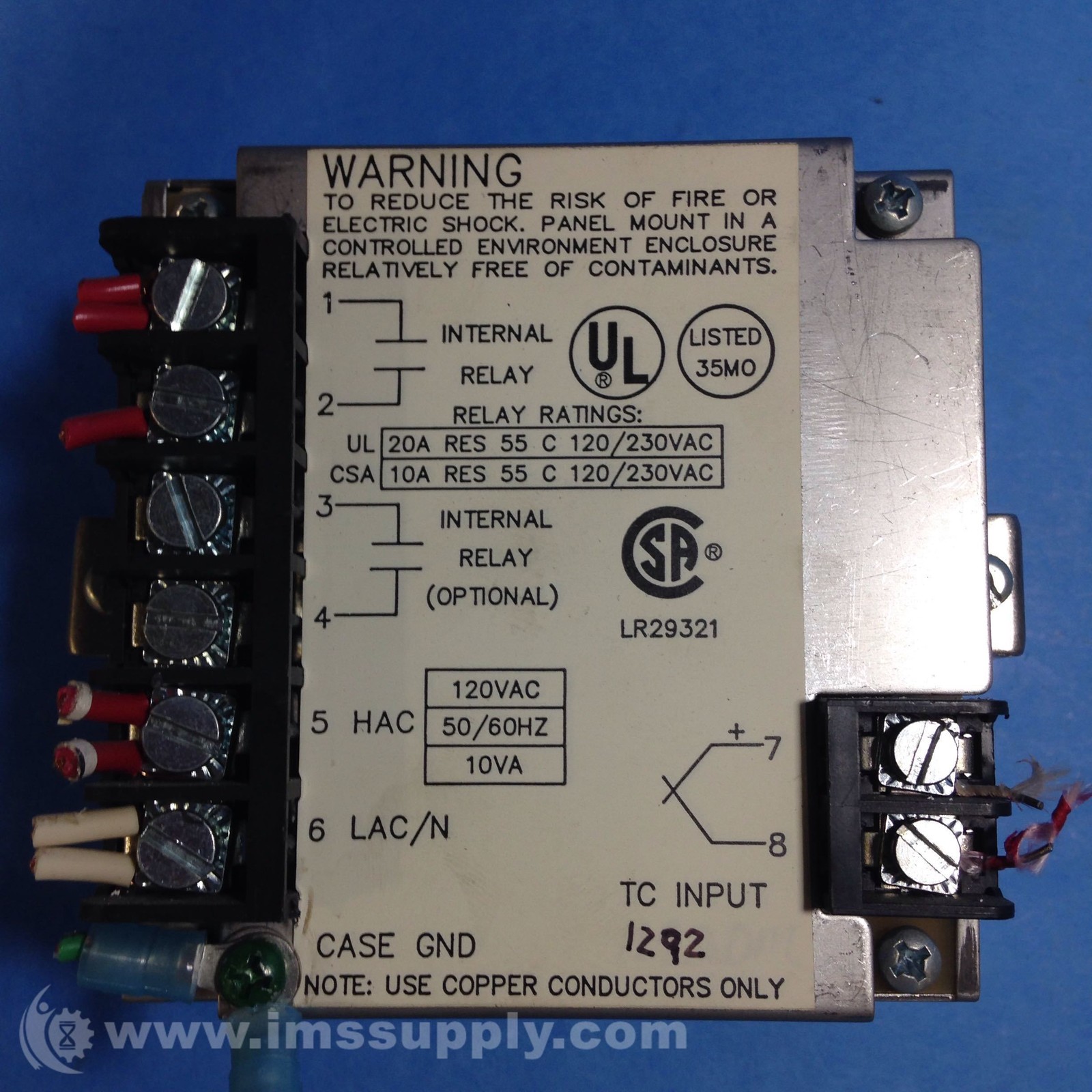 Chromalox LR29321 Temp Set Point USIP