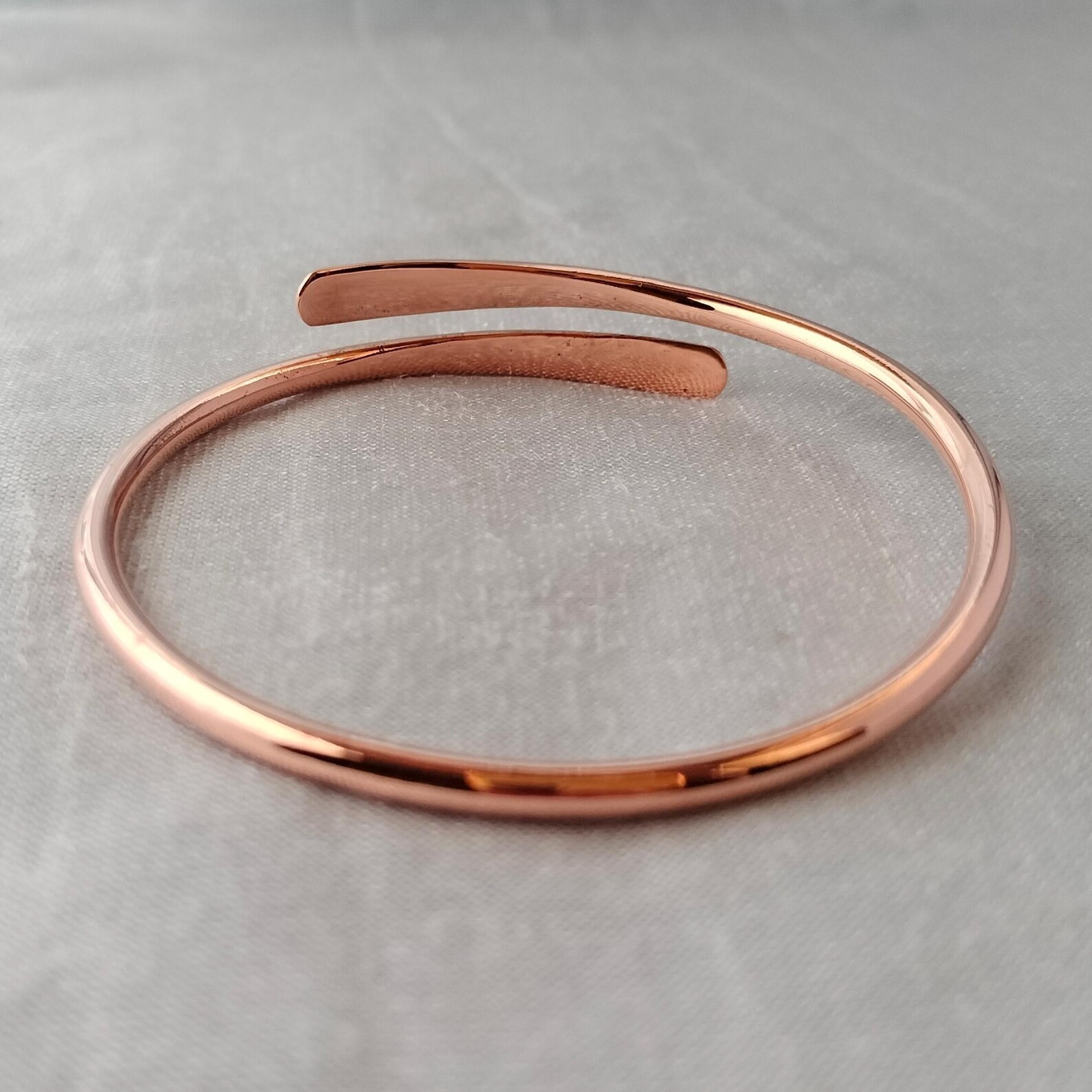 1 Pc Pure Copper Bracelet Bangle, Healing Bangles, Unisex, Dainty Openable