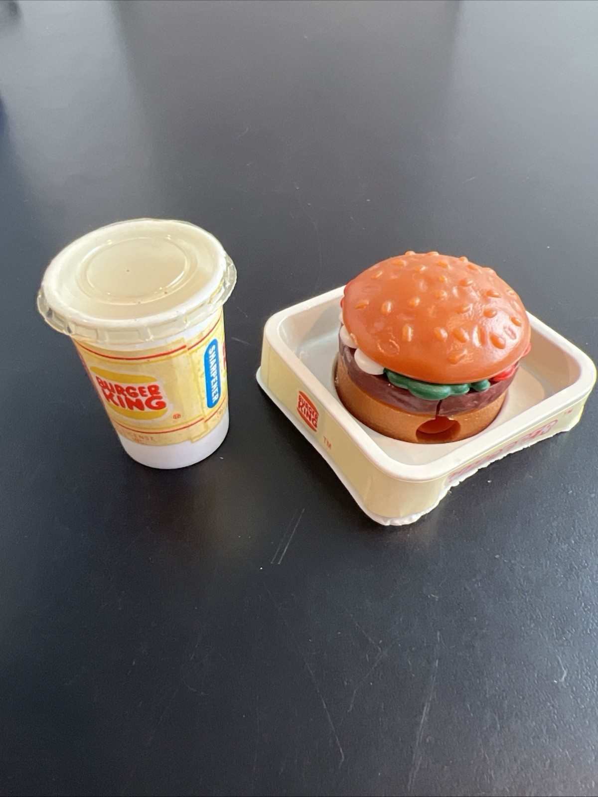 Vintage Burger King Pencil Sharpener Rare Collectible Drink And Whopper